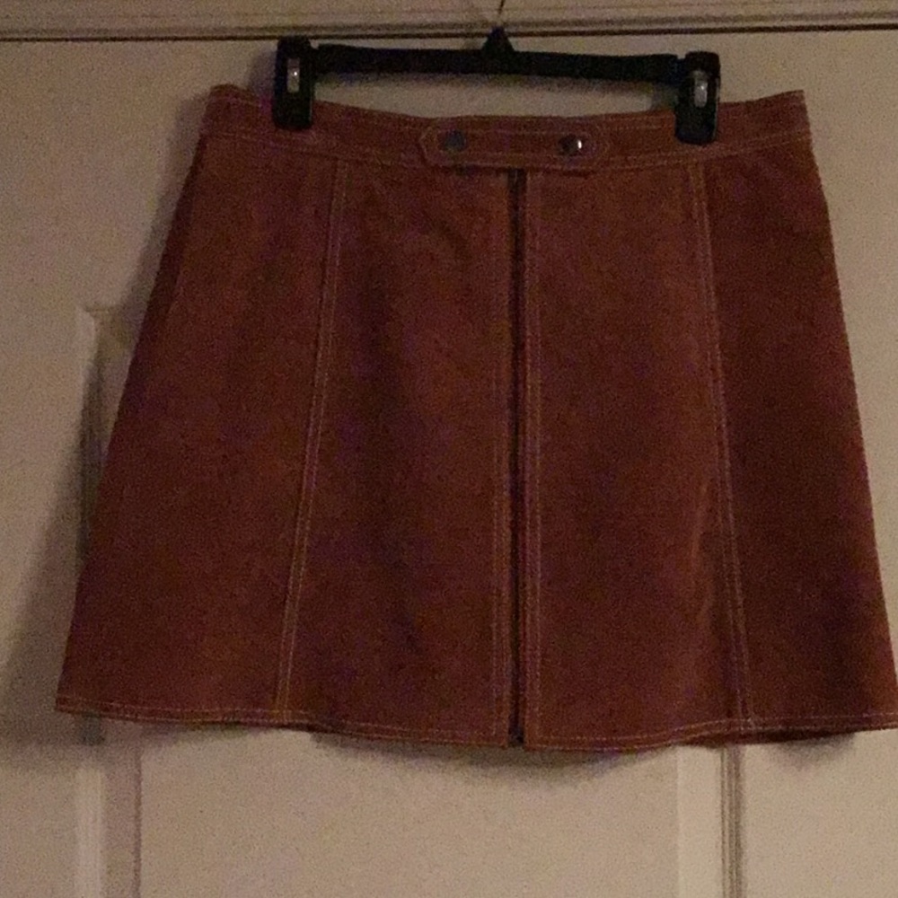 Woman size 10 Topshop suede miniskirt